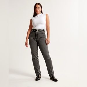 A&F Curve Love Ultra High Rise 90s Straight Jean